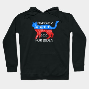 Democrat for Biden 2020 Presidential Cat Lover Hoodie